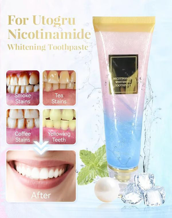 š„Nicotinamide Probiotic Whitening Toothpaste - Free of Fluoride, Nicotinamide, Anti plaque