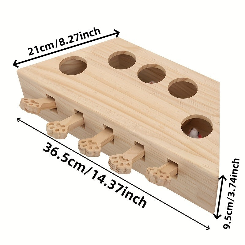 🐾 5-Hole Puzzle Play Toy for Cats