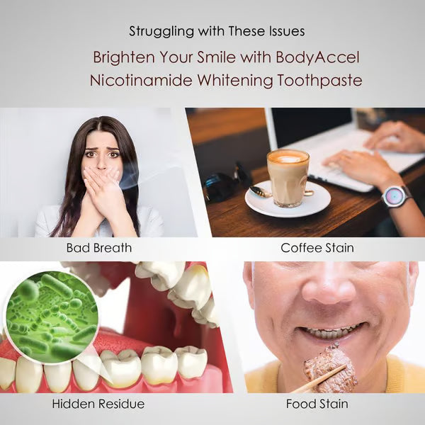 š„Nicotinamide Probiotic Whitening Toothpaste - Free of Fluoride, Nicotinamide, Anti plaque