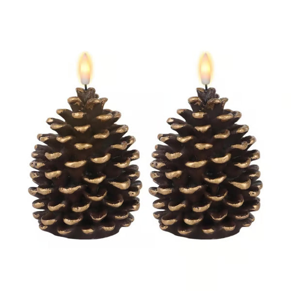 🎁🎄Early Christmas Promotion✨Flameless Pinecone Candles