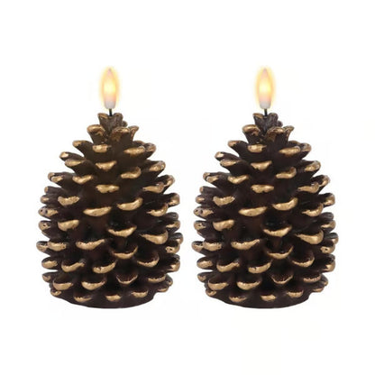 🎁🎄Early Christmas Promotion✨Flameless Pinecone Candles