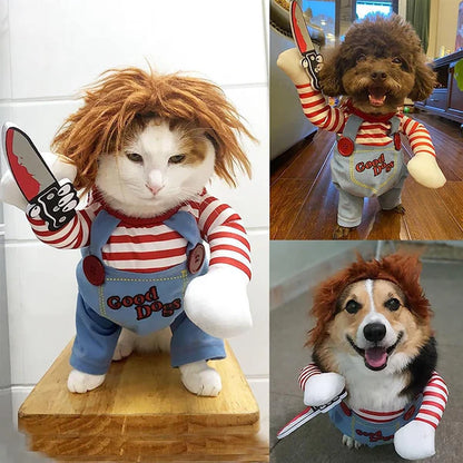 🎁 Holiday Special🔥Pet Deadly Doll Halloween Costume
