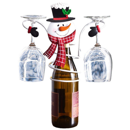 Holiday Wine Bottle & Glass Holders - Christmas decoration