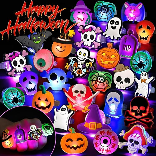 🎁 Holiday Special🔥50Pcs LED Halloween Ring