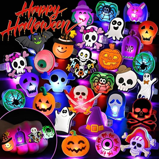 🎁 Holiday Special🔥50Pcs LED Halloween Ring