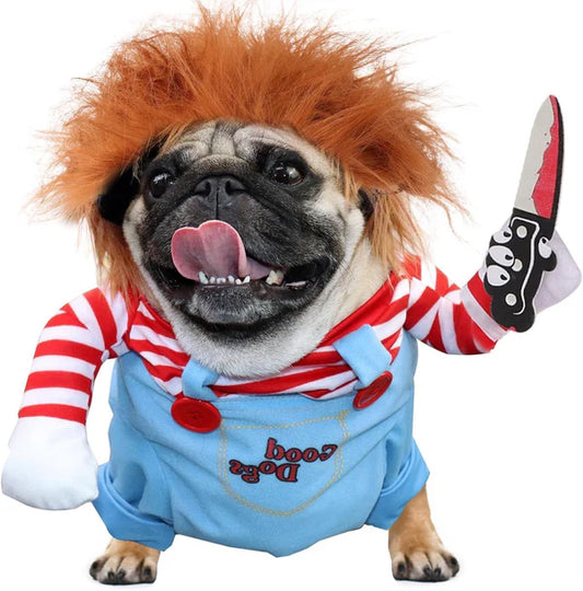 🎁 Holiday Special🔥Pet Deadly Doll Halloween Costume