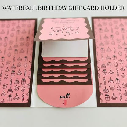 ⏰LAST DAY 50% OFF - 🎅✨Handmade Waterfall Christmas Gift Card Booklet