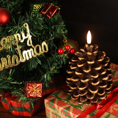 🎁🎄Early Christmas Promotion✨Flameless Pinecone Candles