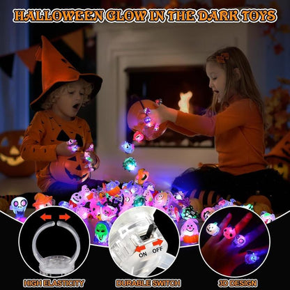 🎁 Holiday Special🔥50Pcs LED Halloween Ring