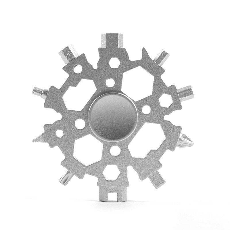 Snowflake Multi-Tool & Fidget Spinner, for Outdoor, Travel, Camping
