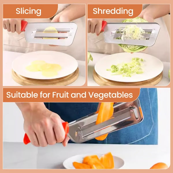 💥 Hot Sale 🌟 Stainless Steel Double-layer Slicer