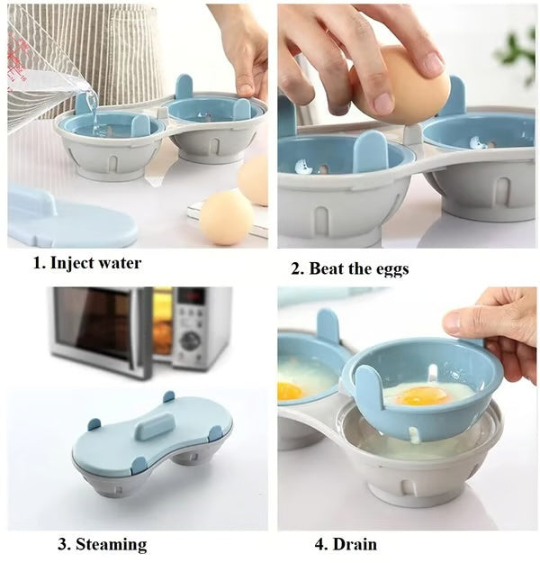 💥 New for 2025 🛡️ Microwave Egg Steamer