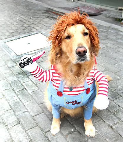 🎁 Holiday Special🔥Pet Deadly Doll Halloween Costume