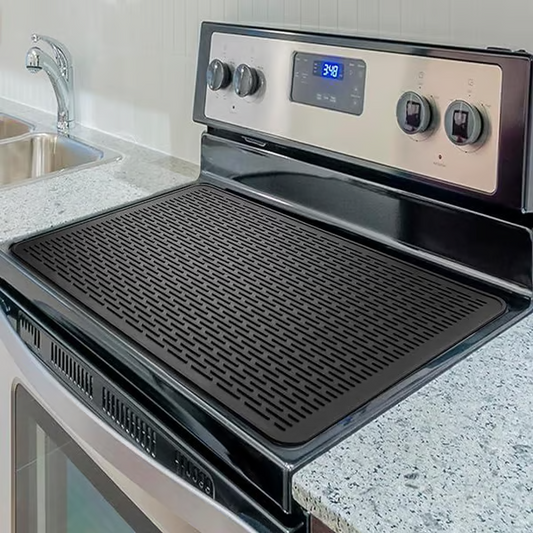 Heat-Resistant Silicone Stove Cover Mat & Utensils