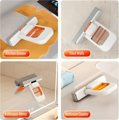 🔥2025 New Mini Foldable Desktop Mop - Durable Hands-Free Lazy Mop