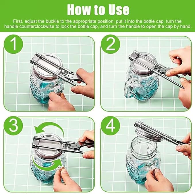 🎁Today's Specials🔥Adjustable Stainless Steel Jar Opener