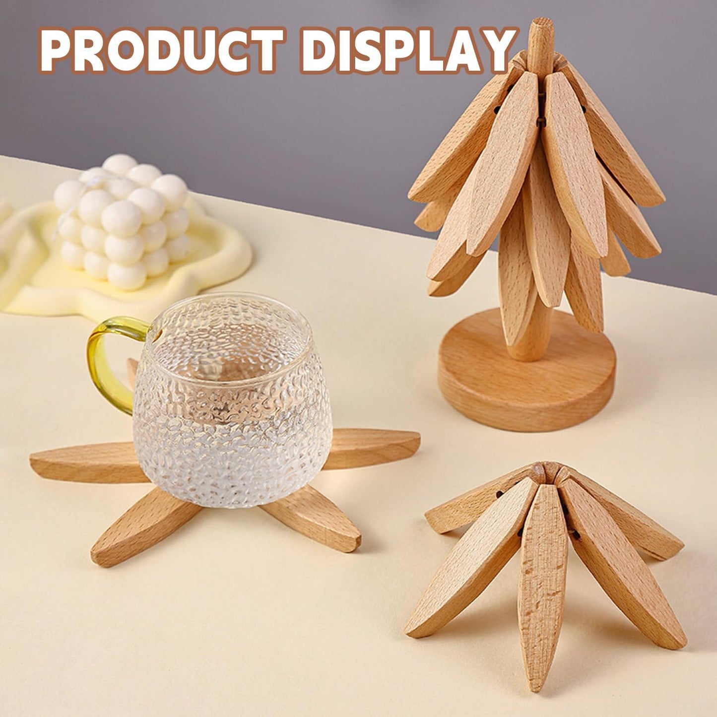Wooden Trivets Like a Christmas Tree