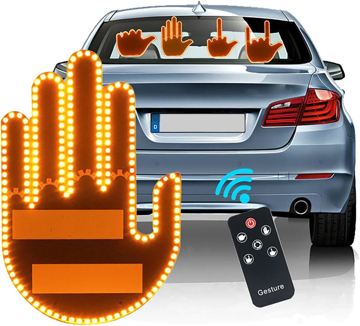 Car Finger Light with Remote