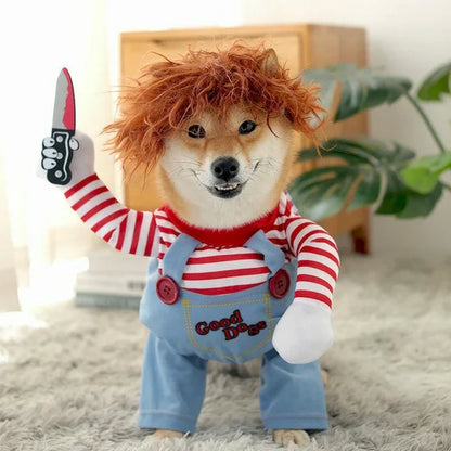 🎁 Holiday Special🔥Pet Deadly Doll Halloween Costume
