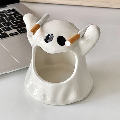 Ceramic Ghost Decor Candlestick