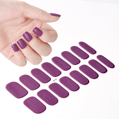 Salon Quality Gel Nail Stickers - Long Lasting Wraps