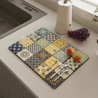 💥 New for 2025 💕 Kitchen Super Absorbent Draining Mat