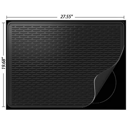 Heat-Resistant Silicone Stove Cover Mat & Utensils