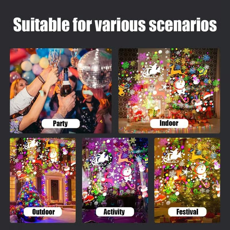 🎁 Holiday Special 🎉 16 images of Christmas projection lights