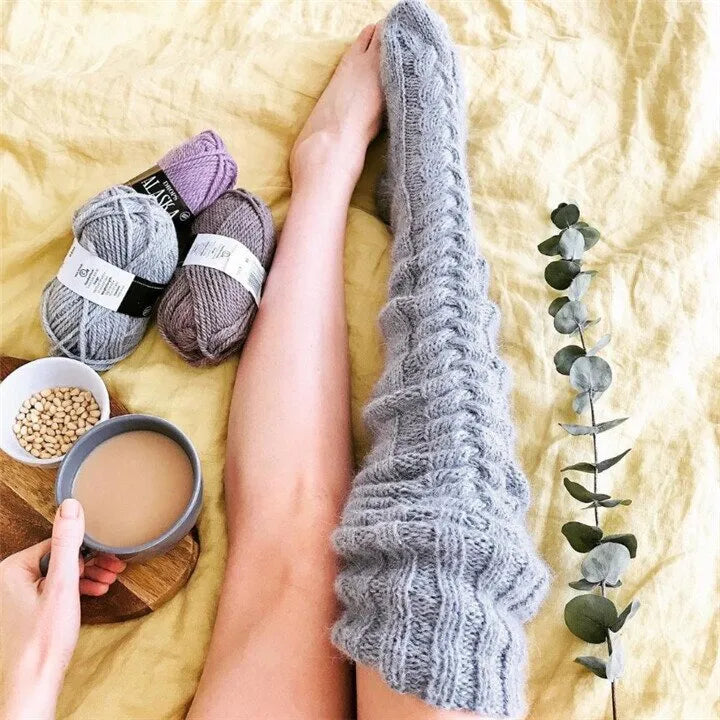 ⏰LAST DAY 50% OFF - ✨2025 Warm Over Knee Extra Long Knitted Socks