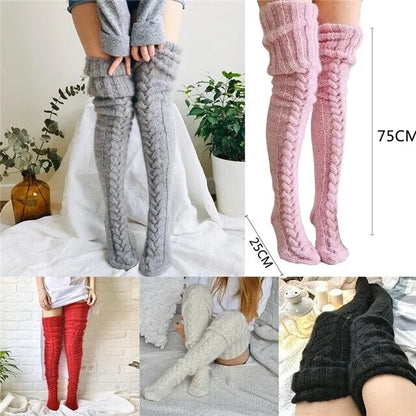 ⏰LAST DAY 50% OFF - ✨2025 Warm Over Knee Extra Long Knitted Socks