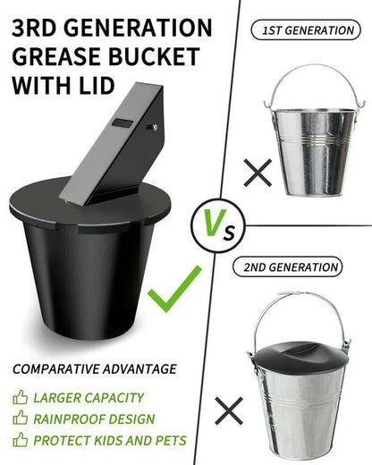 ✨LAST DAY 49% OFF💥Grease Bucket with Lid and 2 Free Liners