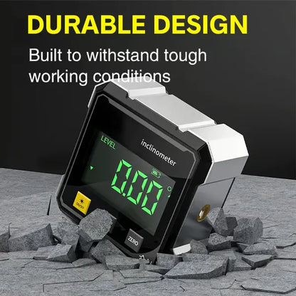 🔥Hot Sale🔥4-Side Magnetic Digital Angle Gauge with Laser