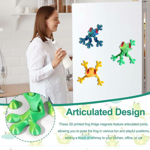 🐸✨2025 Trending 3D Magnetic Frog Figurine with Movable Joints