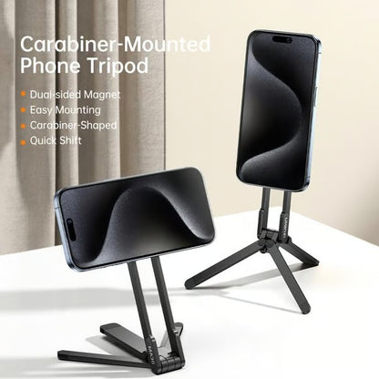 🔥BUY MORE SAVE MORE🔥📱Magnetic Phone Tripod for iPhone, Portable Phone Holder Mini Tripod
